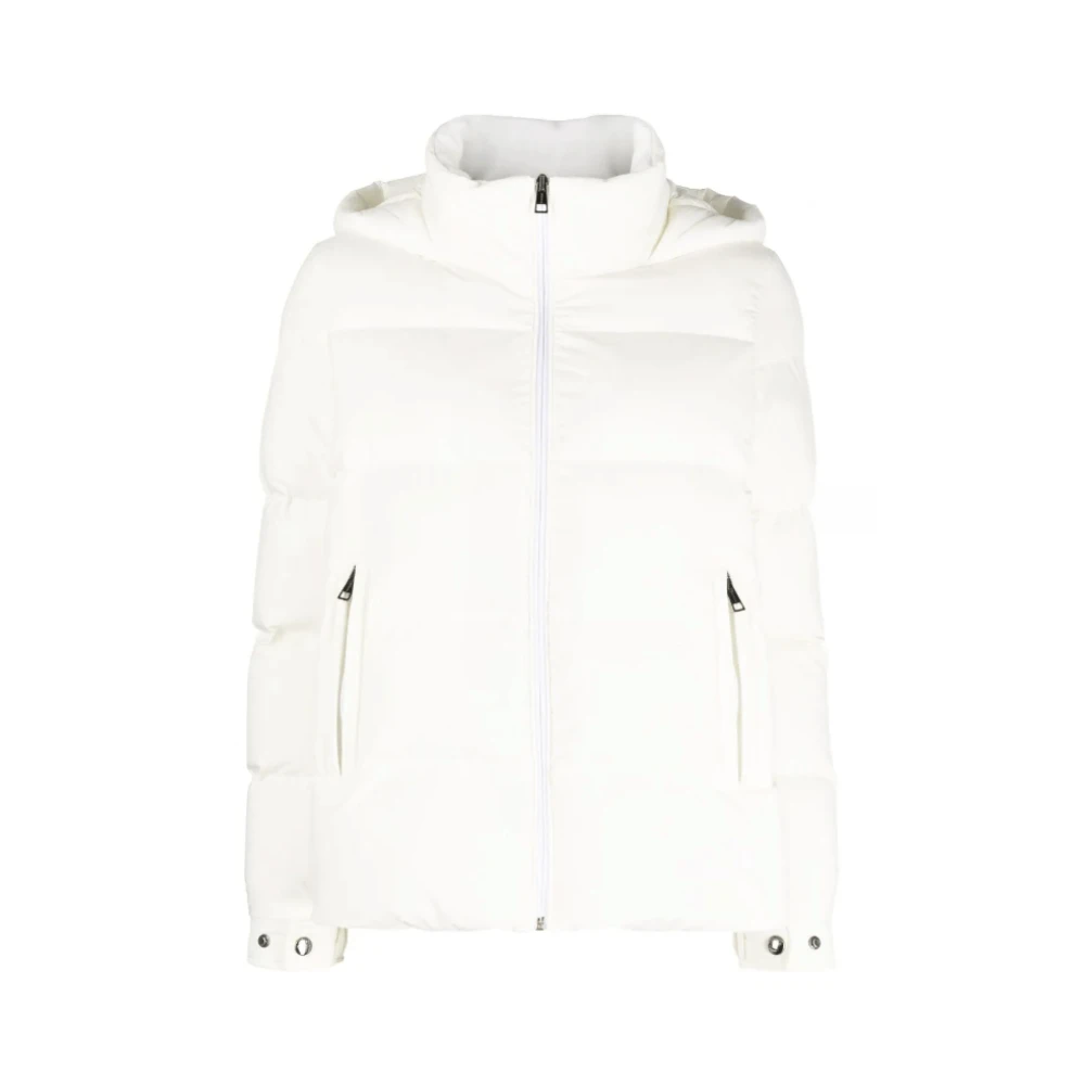 Kiton Quiltad huva jacka White, Dam