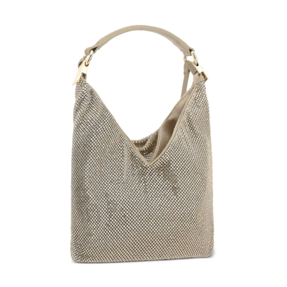 Benedetta Bruzziches Schoudertas met Strass Poeder Beige Dames