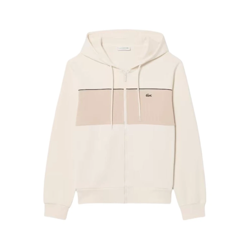 Lacoste Men's Beige Zip-Throughs, Xl, Zip-Through Hoodie