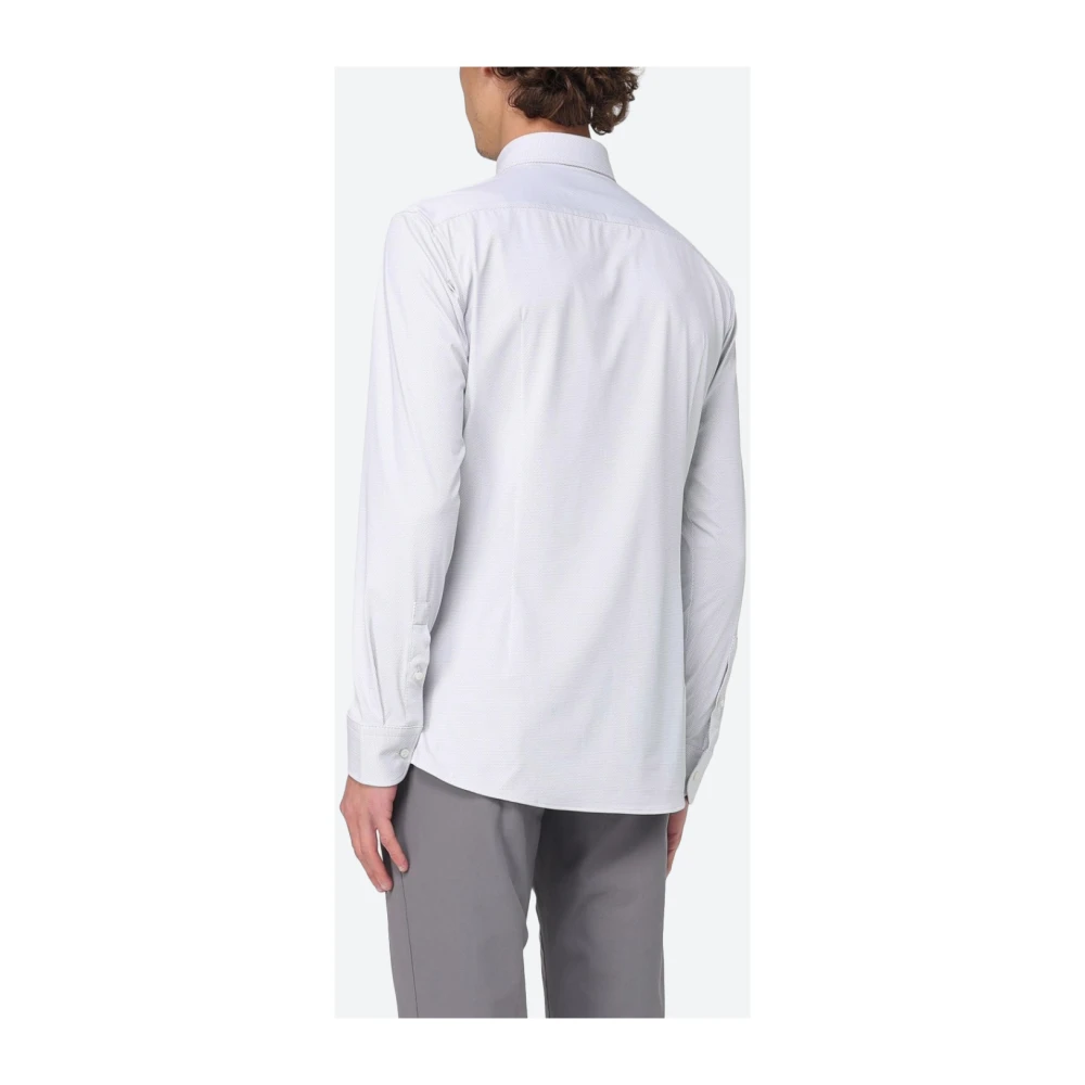 Hugo Boss Slim Fit Kent Kraag Shirt Gray Heren