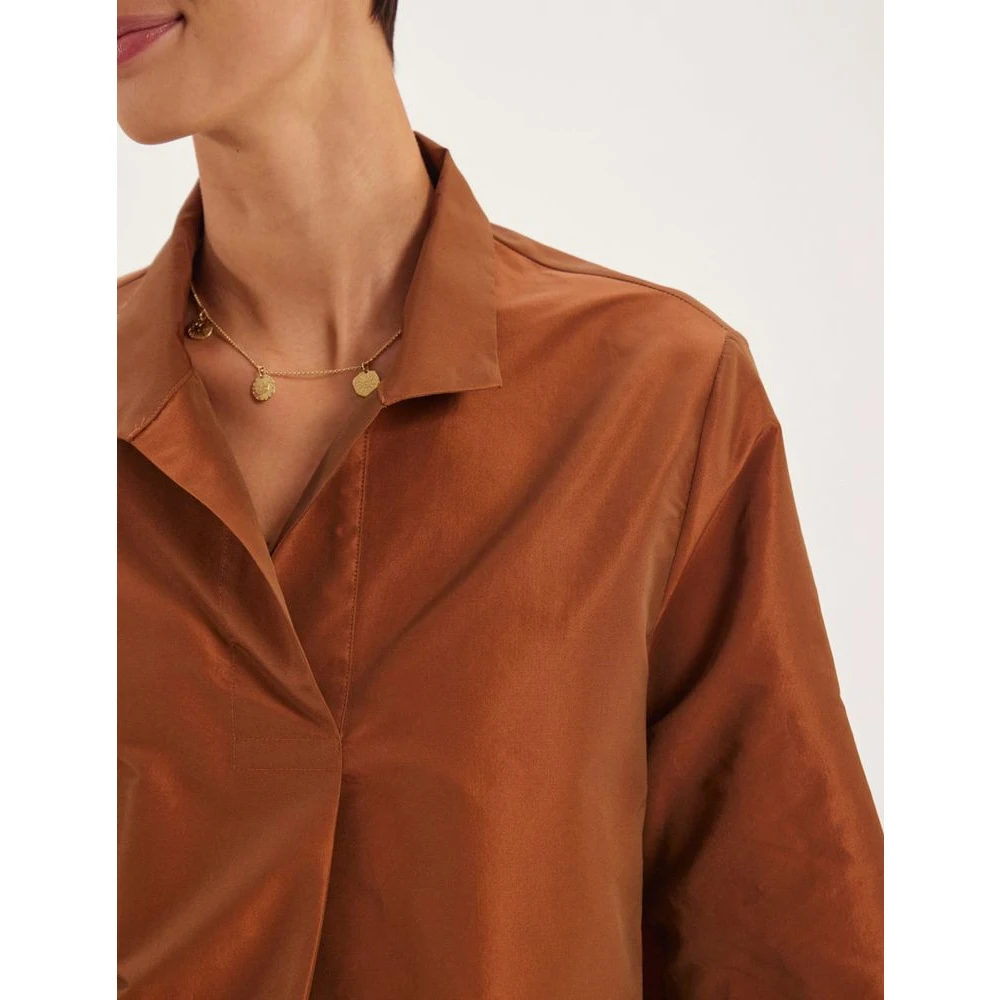 Ines De La Fressange Paris Noa Rust Top Losvallend Shirt Orange Dames