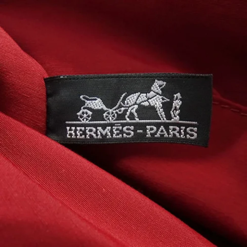 Hermès Vintage Pre-owned Canvas clutches Red Dames