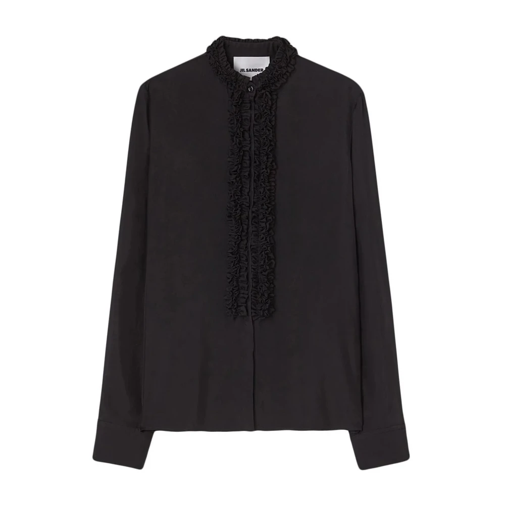 Jil Sander Women's Black Long Sleeve Casual Shirt