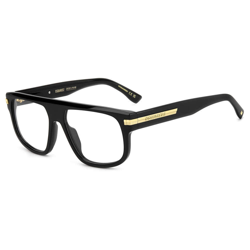 Dsquared2 Men's Black Glasses, 56 Mm, Hype Crystal Optical Glasses