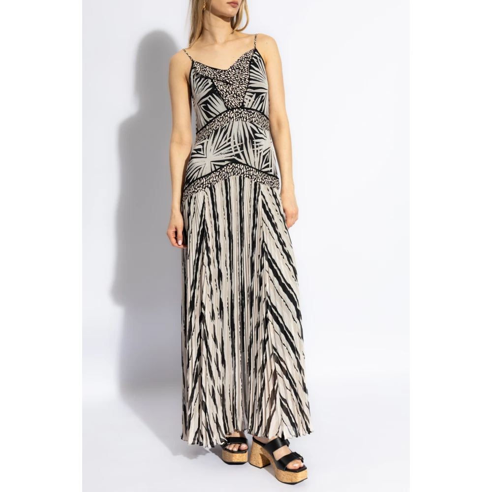 Diane Von Furstenberg Jurk met bandjes Beige Dames