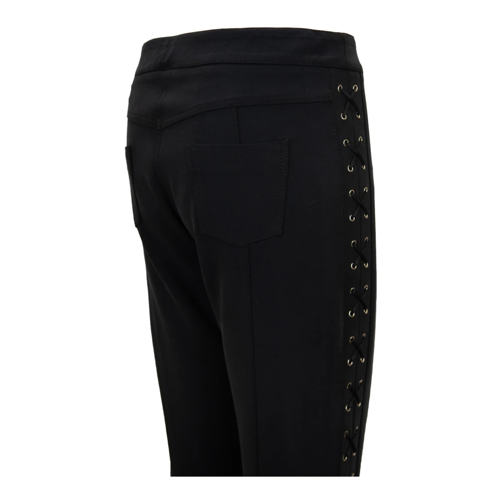 Elisabetta Franchi Rits Knoop Damesbroek Black Dames