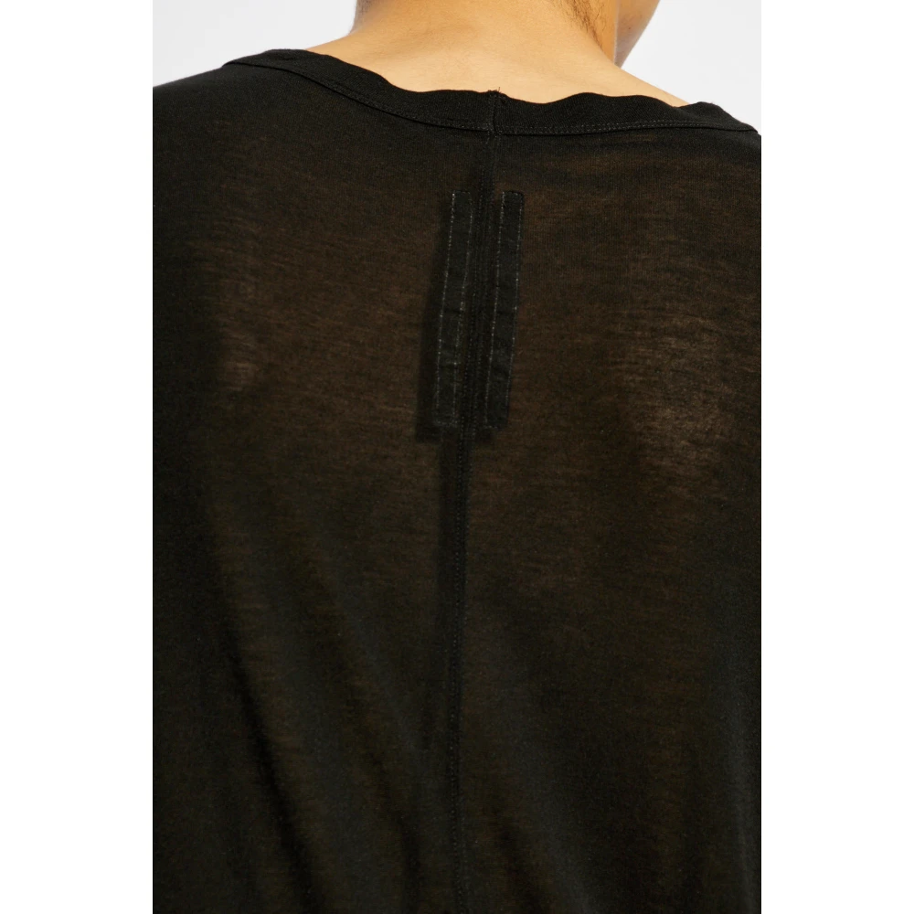 Rick Owens T-shirt Level LS T Black Heren