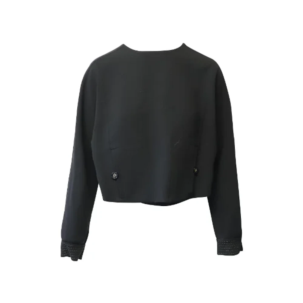 Yves Saint Laurent Vintage Pre-owned Wool tops Black Dames