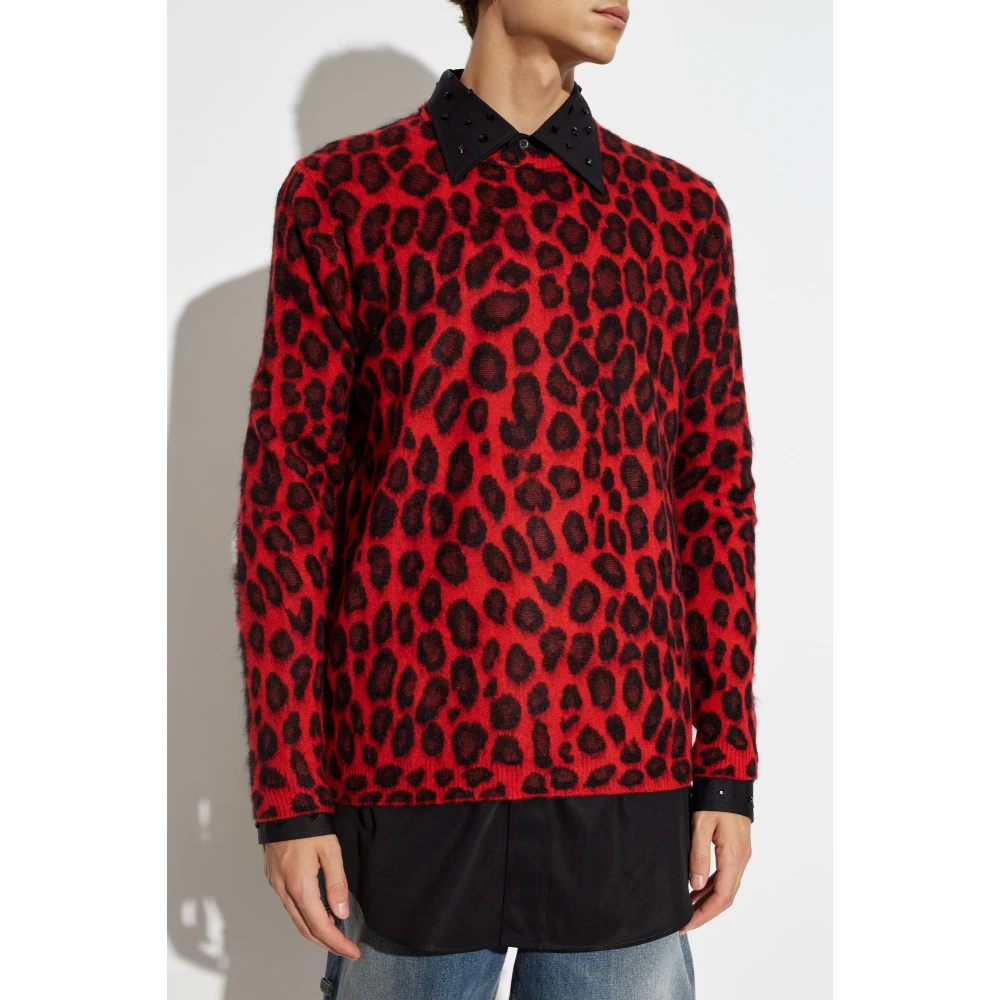 alexander mcqueen Trui met dierenmotief Red Heren