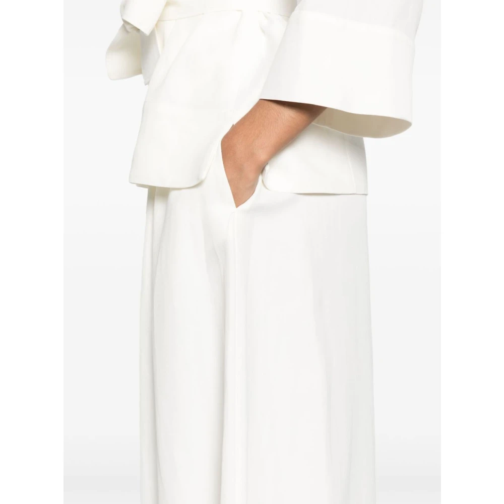 P.a.r.o.s.h. Witte Gerende Linnen Rok White Dames