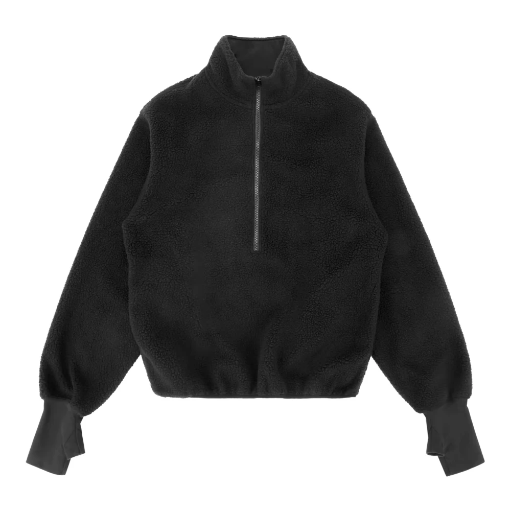 Entire Studios Half-Zip Fleece Pullover - Woman Sweatshirts Navy M - Immagine 3
