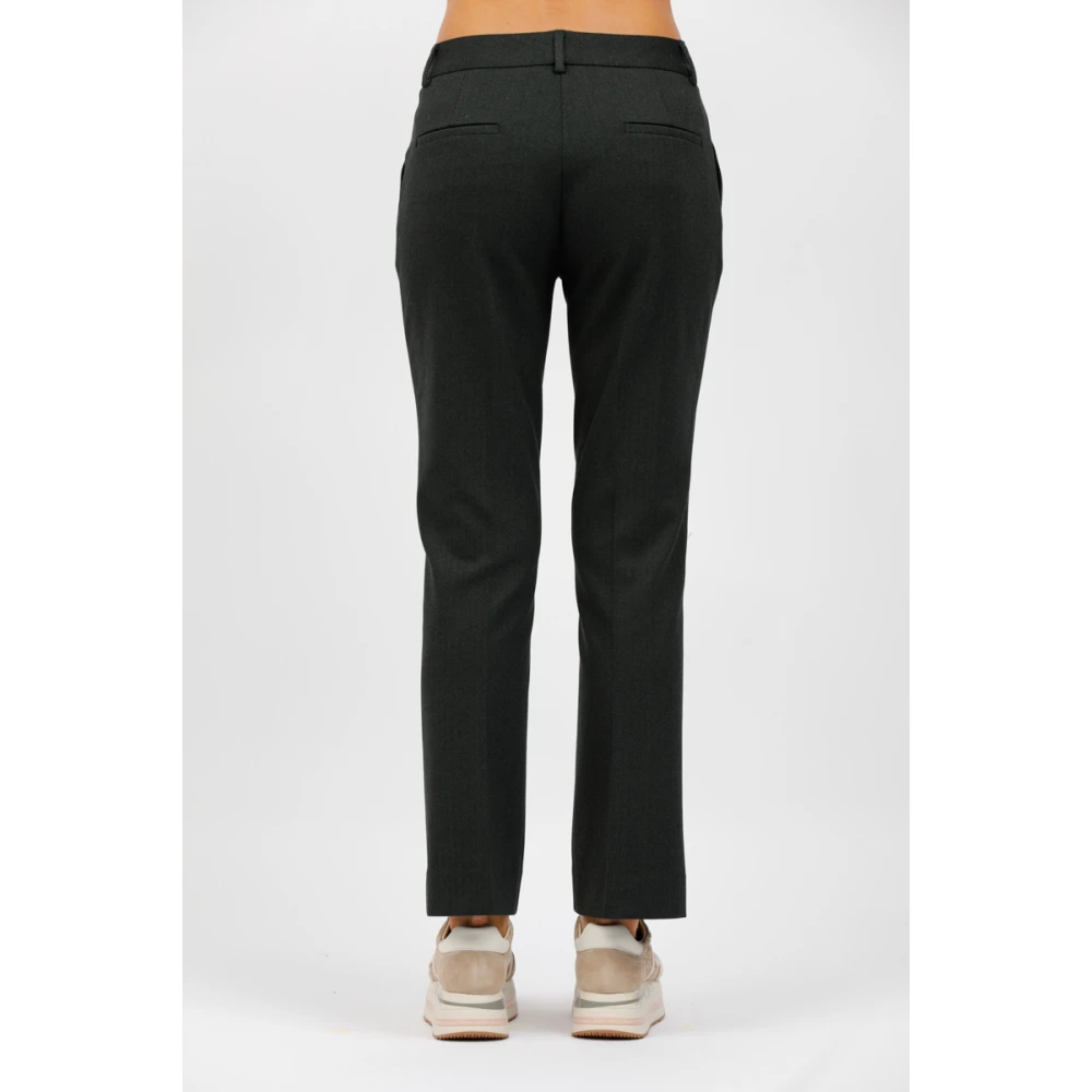 Via Masini 80 Jersey Flare Broek Black Dames
