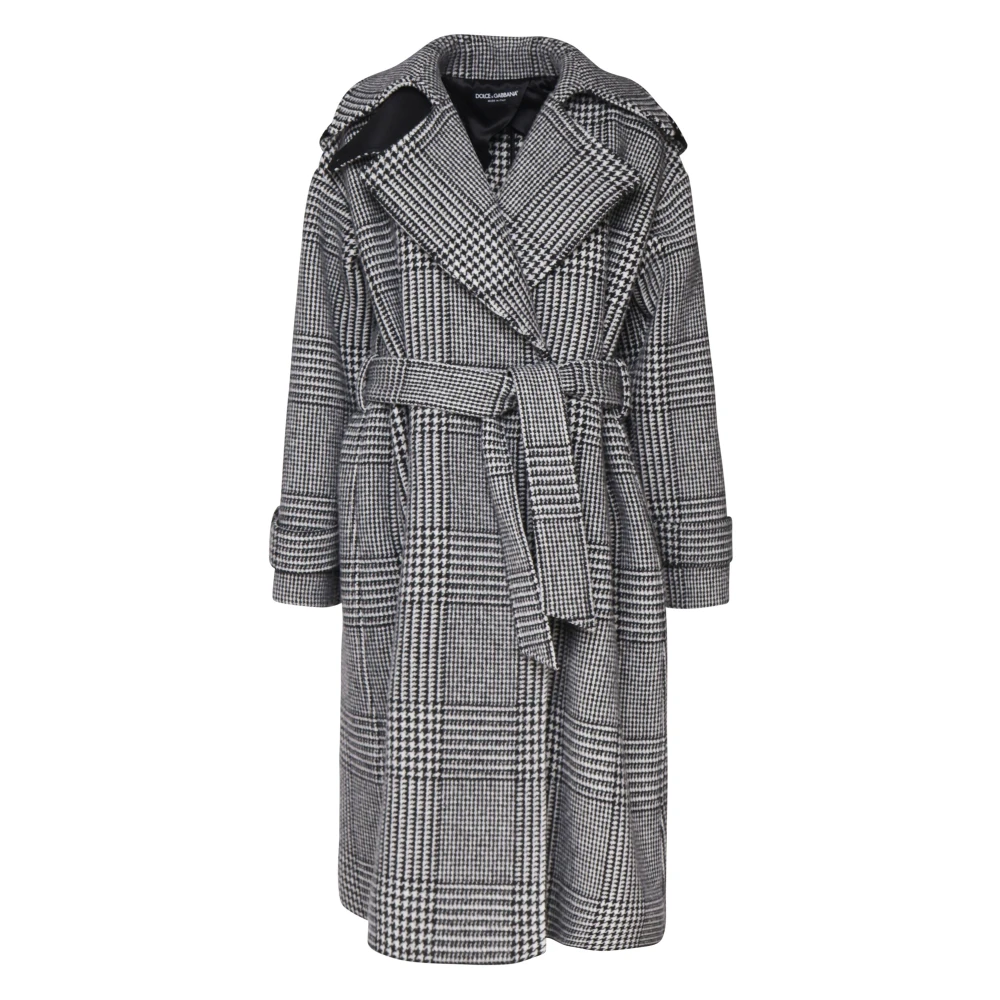 Dolce & Gabbana Geruite Ceintuurjas Gray Dames