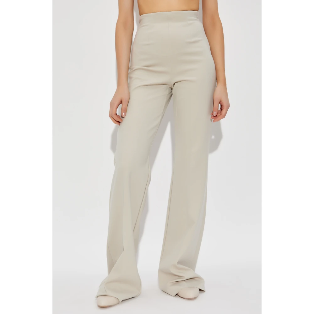 SPORTMAX Wijde broek Beige Dames