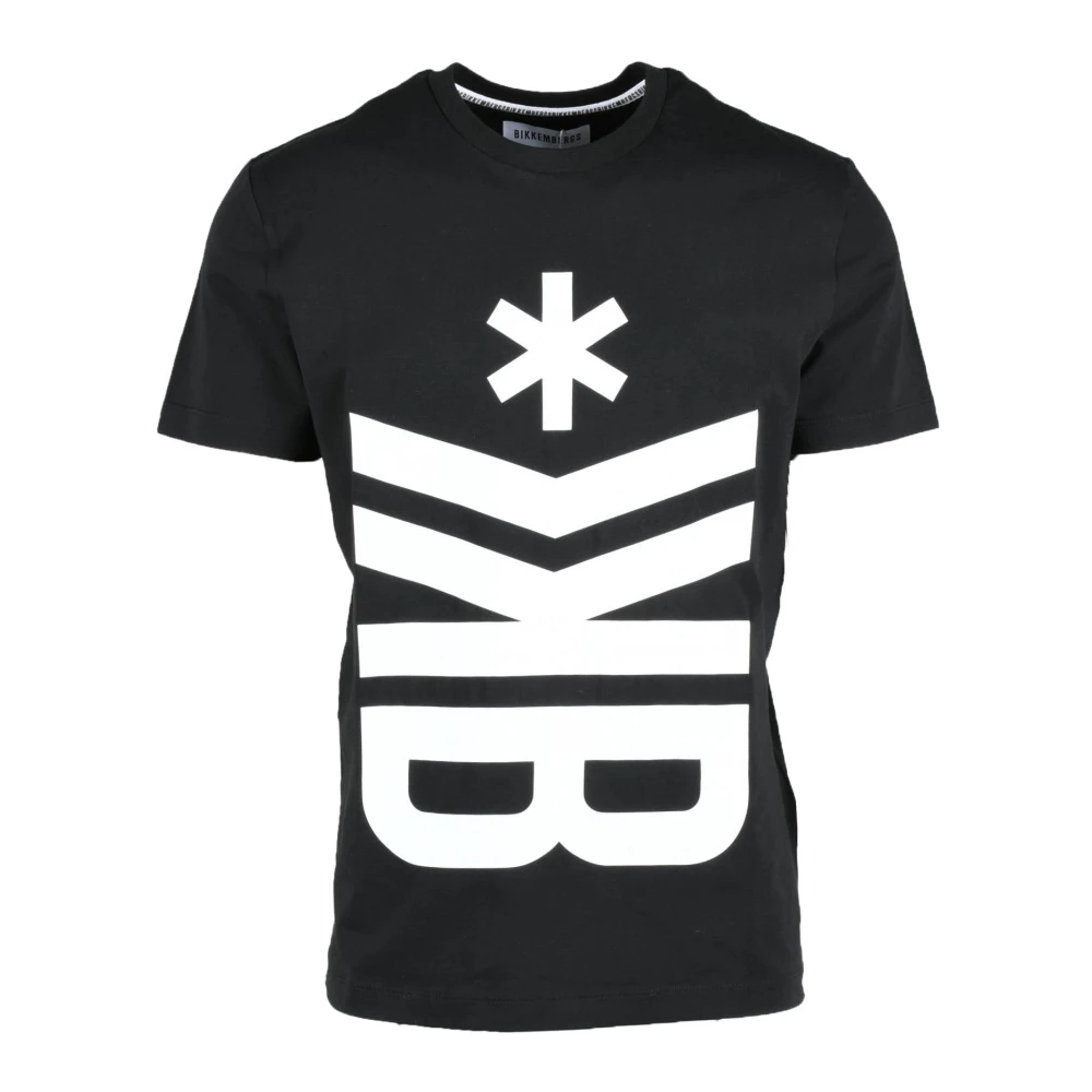 Bikkembergs Katoen Spandex T-shirt Black Heren