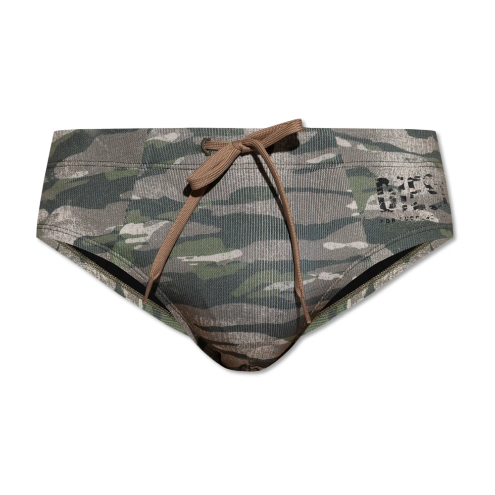Diesel Homme Vert Maillots De Bain, Taille: 2XL Slip De Bain