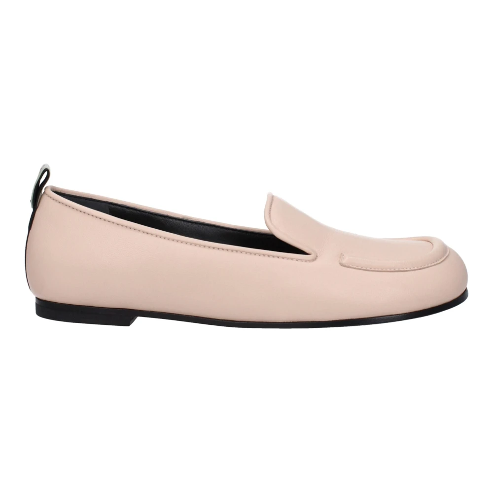 Premiata , Loafers, Female, Pink, 4 Uk, Pink Leather Loafer With Back Logo