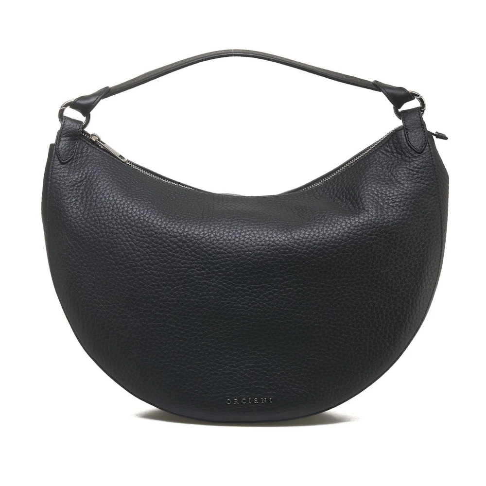 Orciani Zwarte Schoudertas Maxi Moon Black Dames