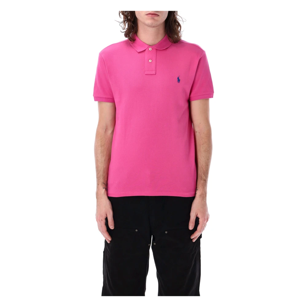 Polo Ralph Lauren Gepersonaliseerd Klassiek Poloshirt Pink Heren