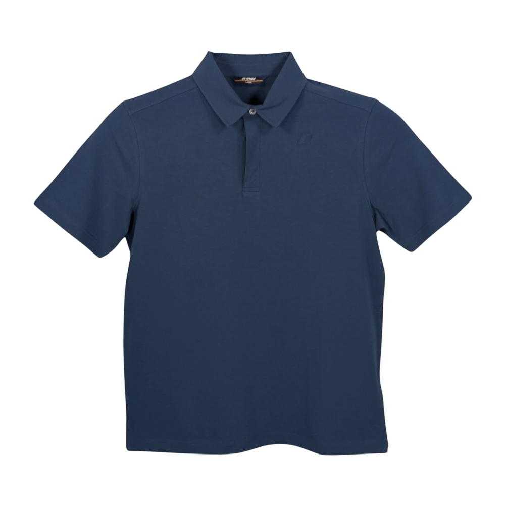 K-Way Men's Blue Polo Shirts, 2XL, Viggo Light Stretch Jersey