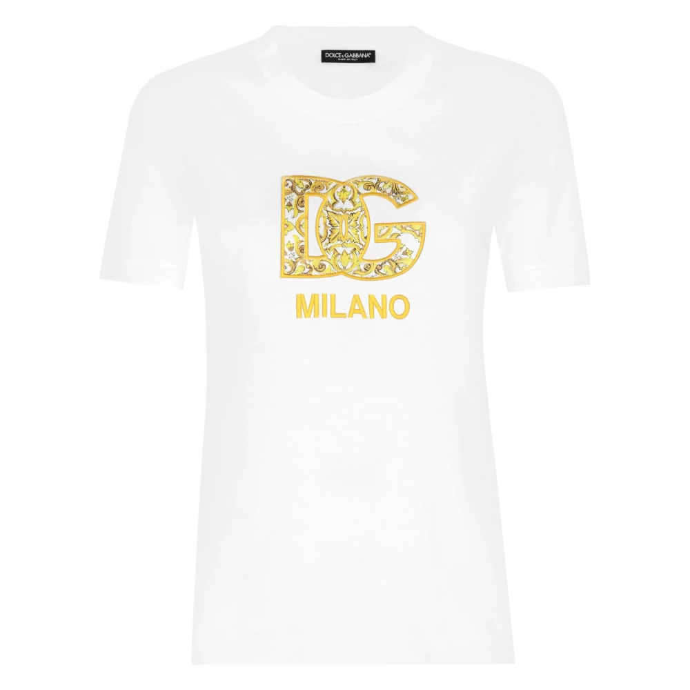 Dolce & Gabbana Stijlvolle T-shirts en Polos White Dames