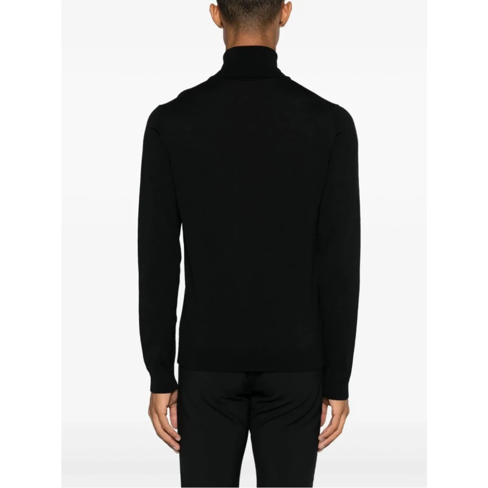 Roberto Collina Luxe Turtleneck Sweater Nero Black Heren