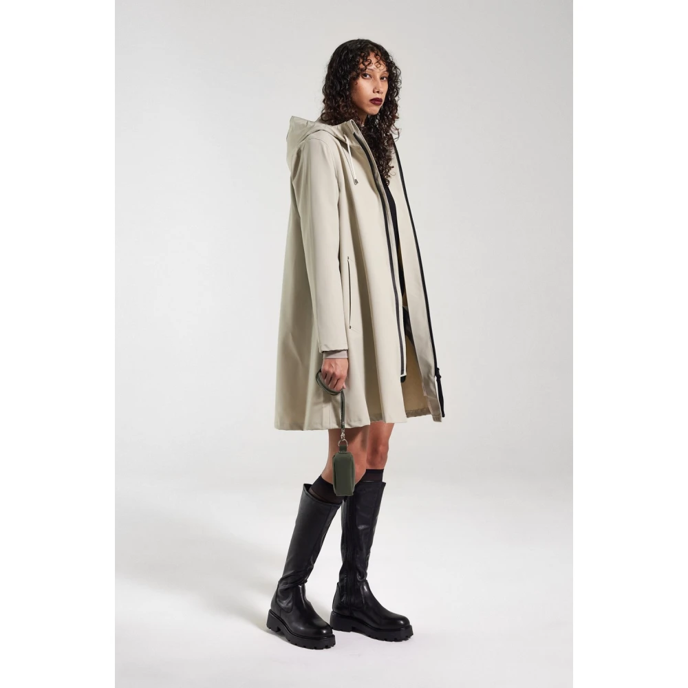 Stutterheim Lichtgewicht Rits Matte Regenjas Beige Dames