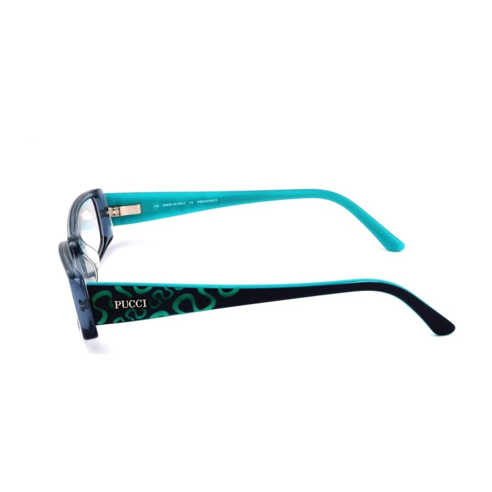EMILIO PUCCI Blauwe Plastic Montuur Bril voor Vrouwen Blue Dames