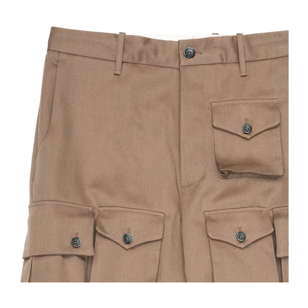 Nine In The Morning Wollen cargo chino broek Brown Heren