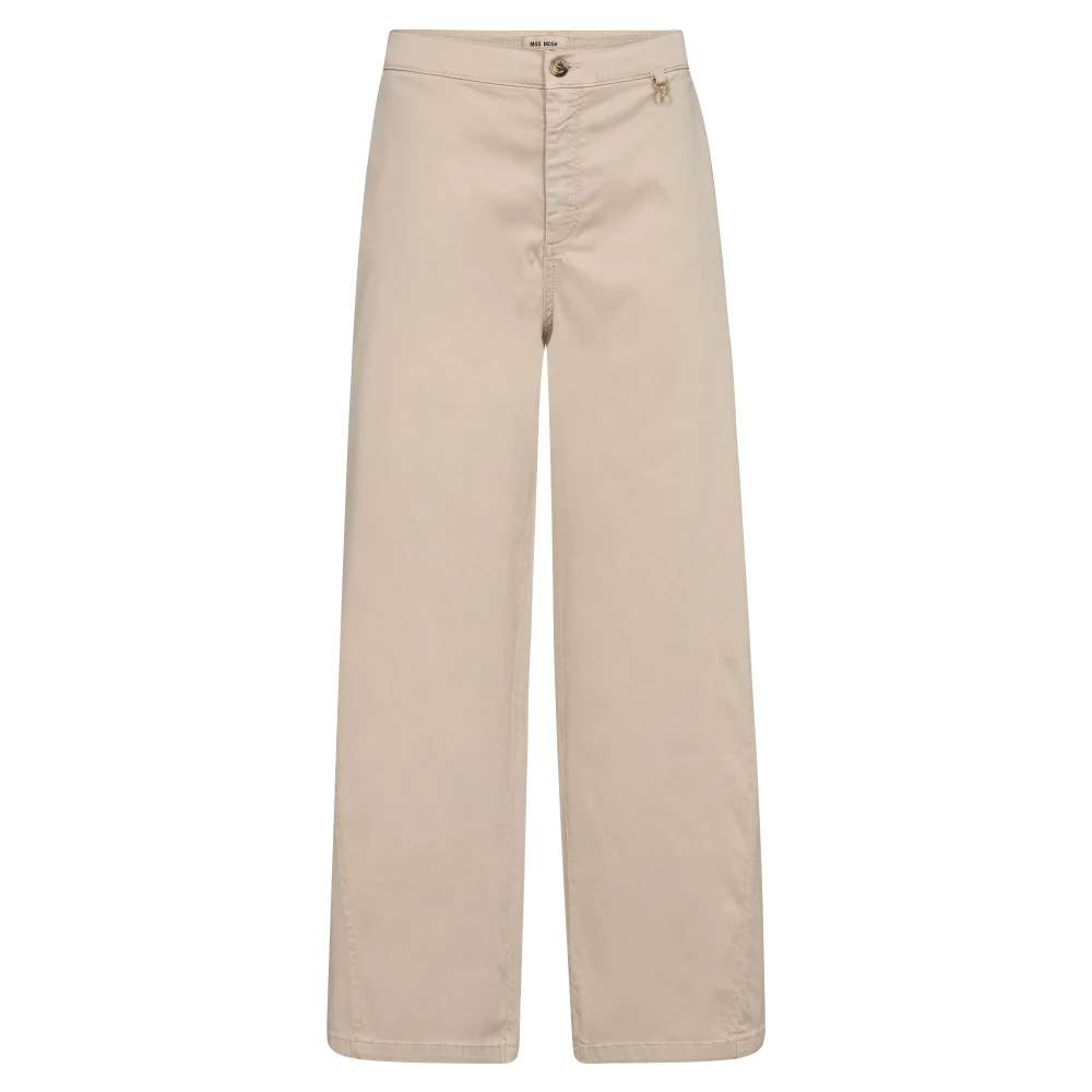 MOS MOSH Rosemary Pant in Vincent Stijl Beige Dames