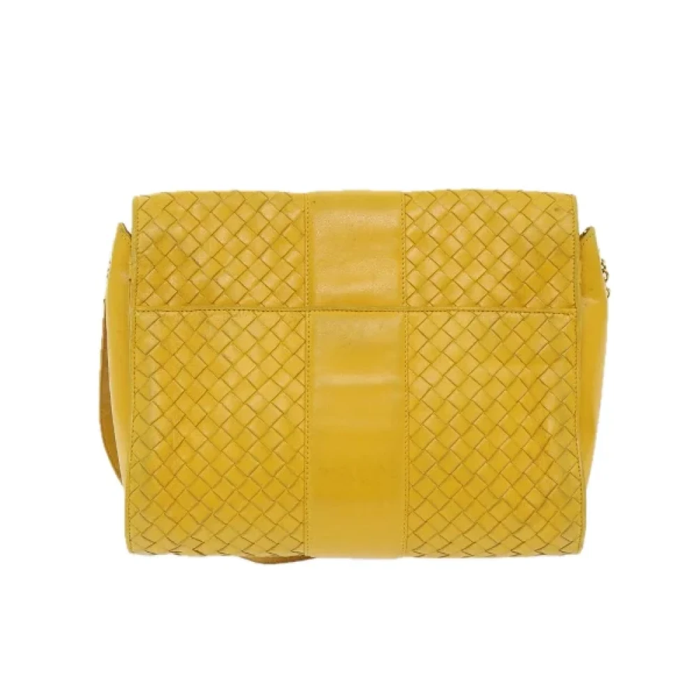 Bottega Veneta Vintage Pre-owned Leather shoulder-bags Yellow Dames