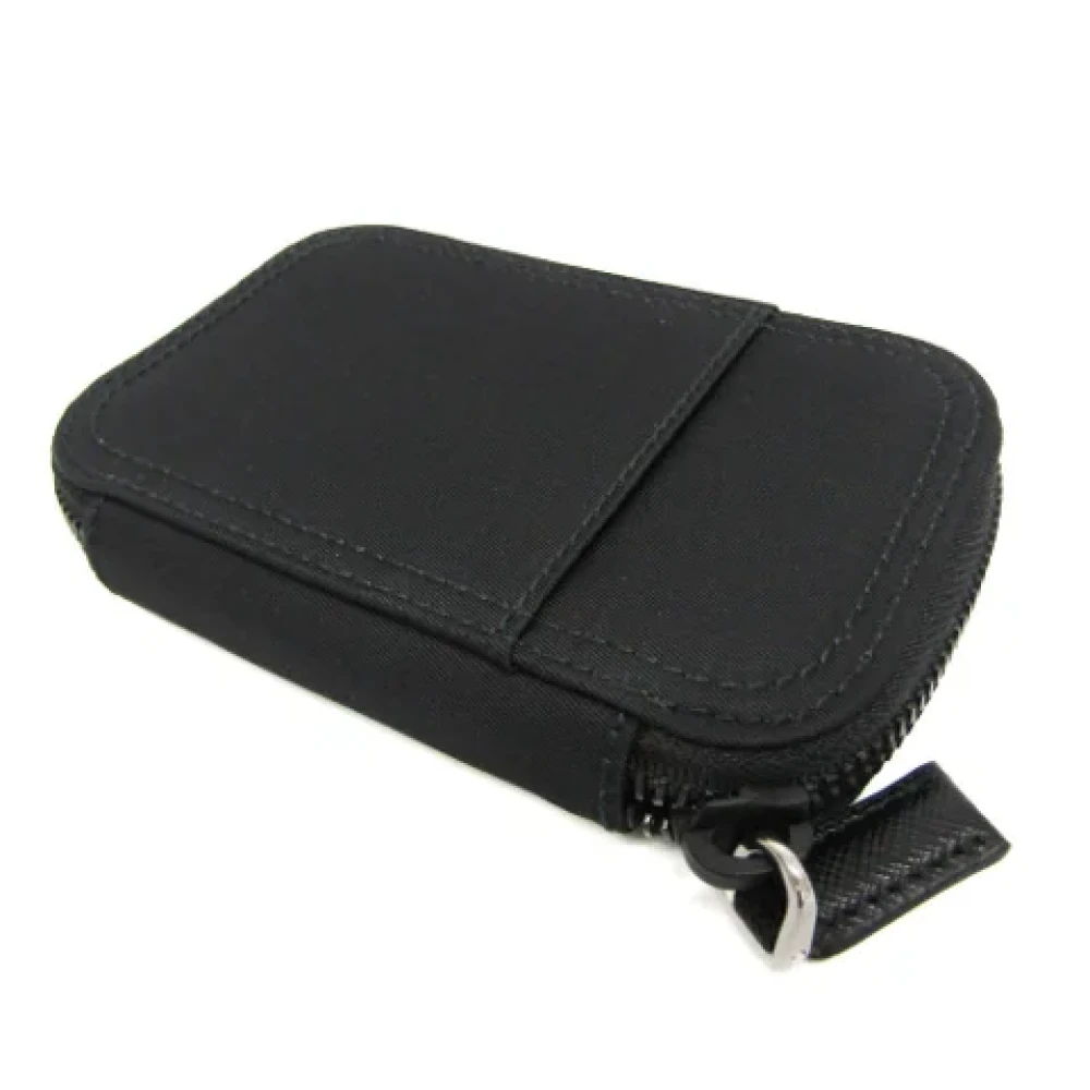 Prada Vintage Pre-owned Nylon key-holders Black Dames