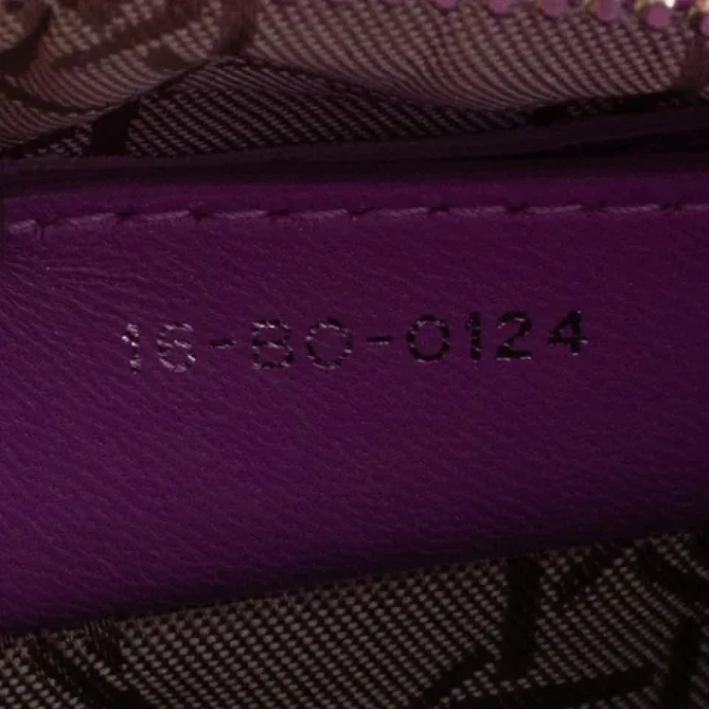 Dior Vintage Pre-owned Leather dior-bags Purple Dames