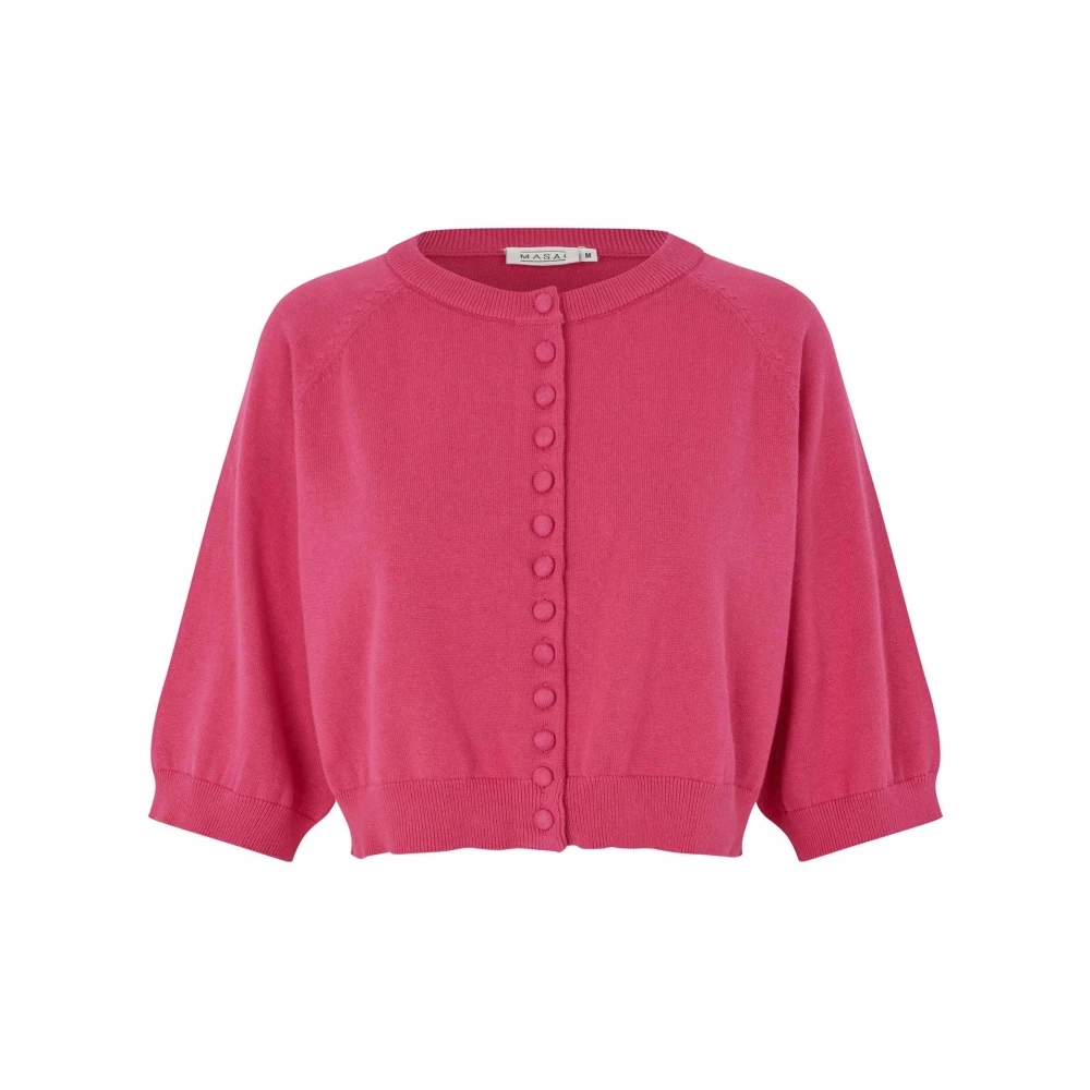 Masai Women's Pink Cardigan - Cardigans - L - Knitwear