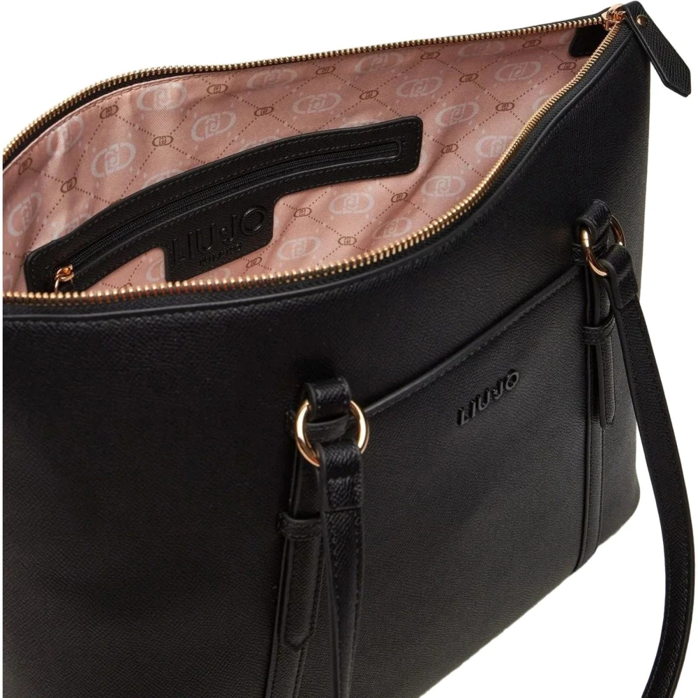 Liu Jo Stijlvolle Tote Tas van Kunstleer Black Dames