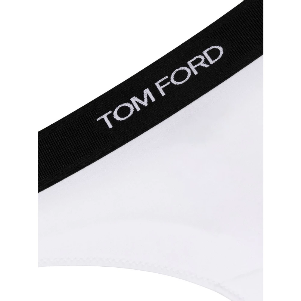 Tom Ford Witte Logo Tailleband String White Dames
