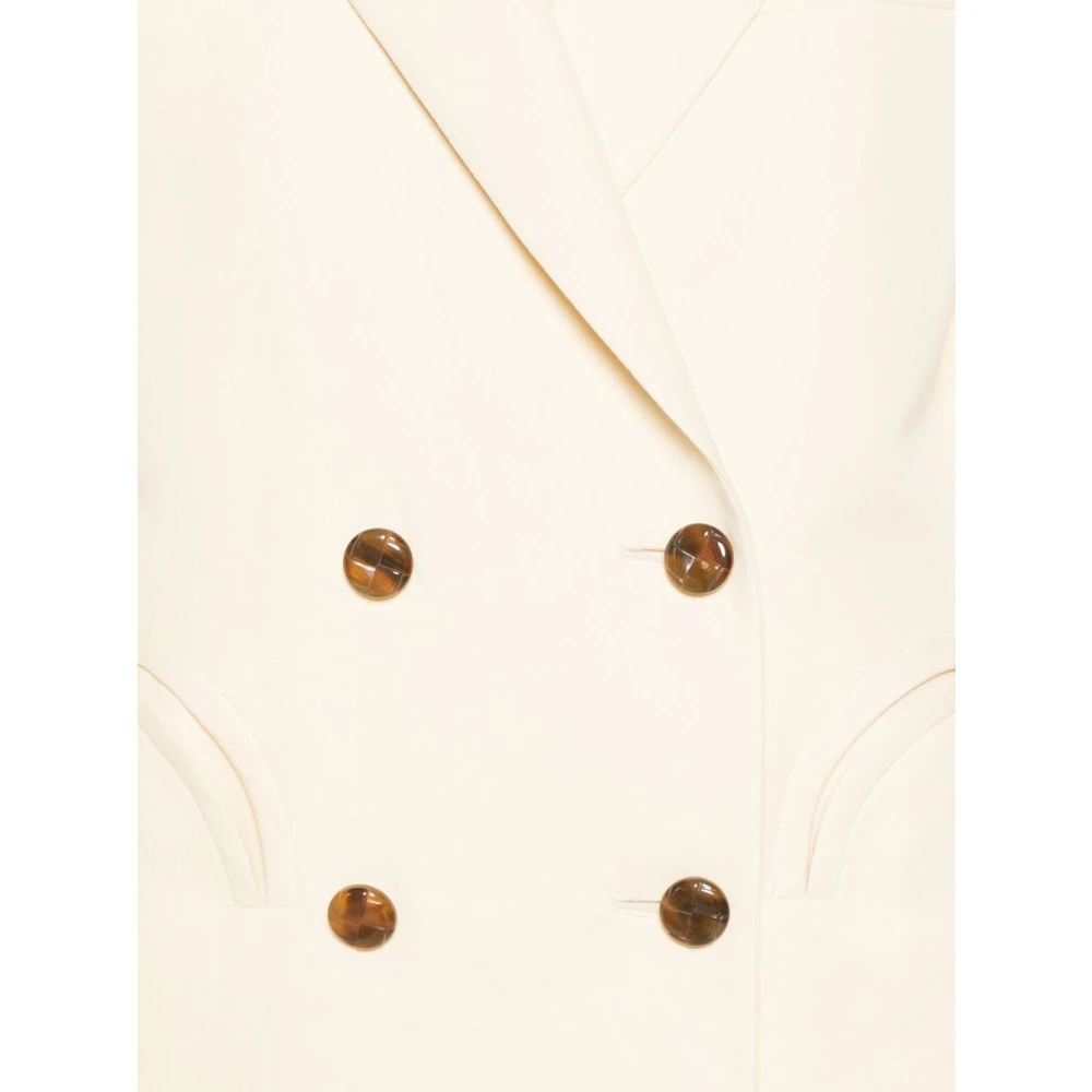Blazé Milano Witte Blazer Jas Dames Buitenkleding White Dames