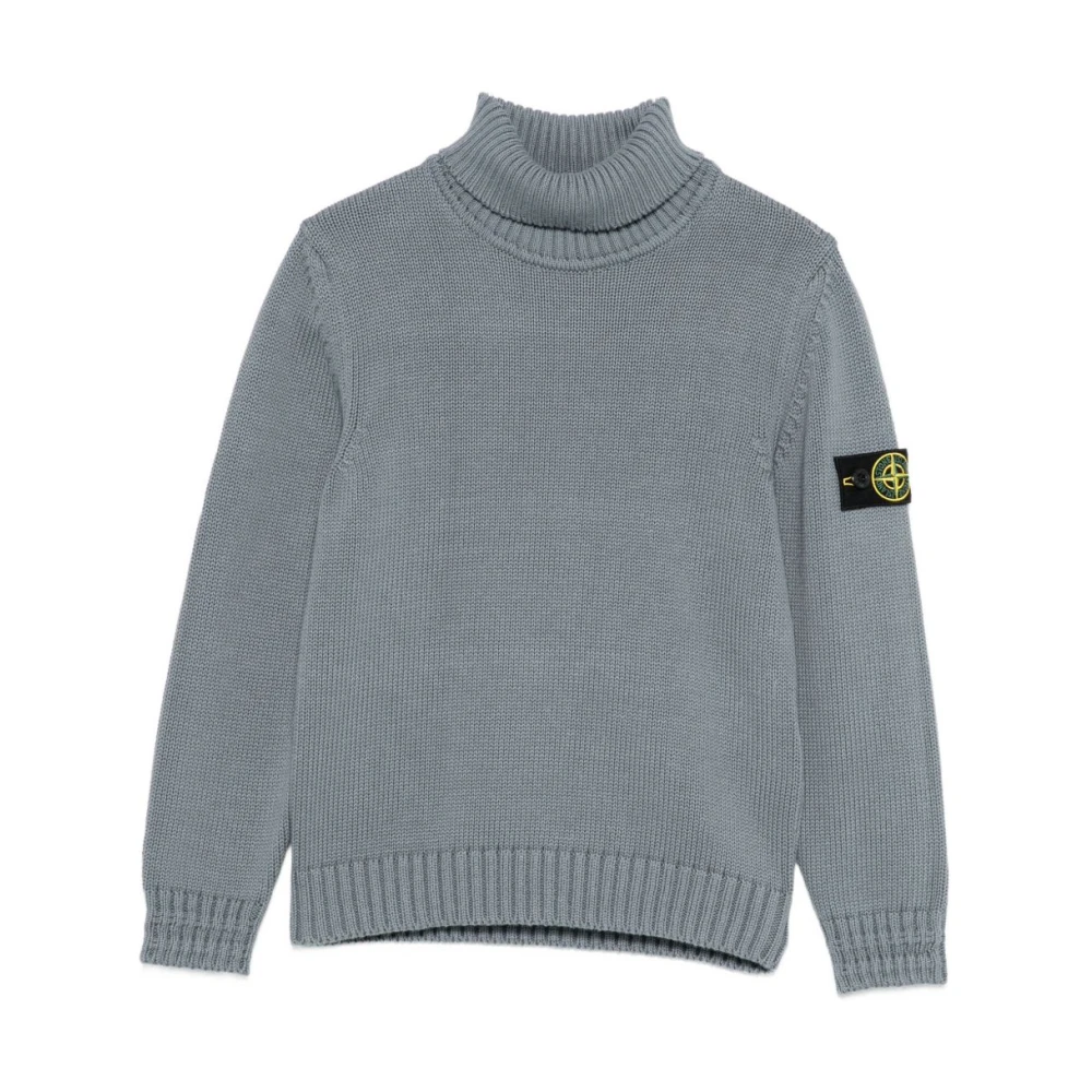 Stone Island Boys Gray Jumper - Kids Knitwear - 10 Y - Kids