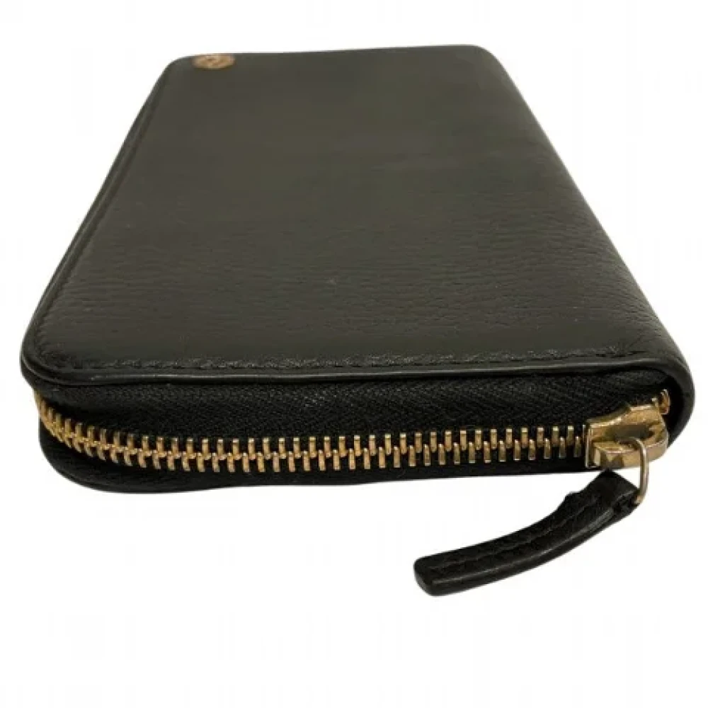 Gucci Vintage Pre-owned Leather wallets Black Dames