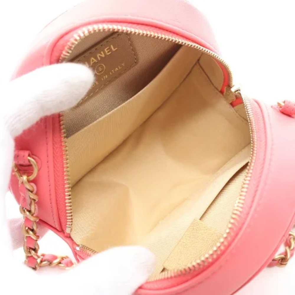 Chanel Vintage Pre-owned Leather chanel-bags Pink Dames