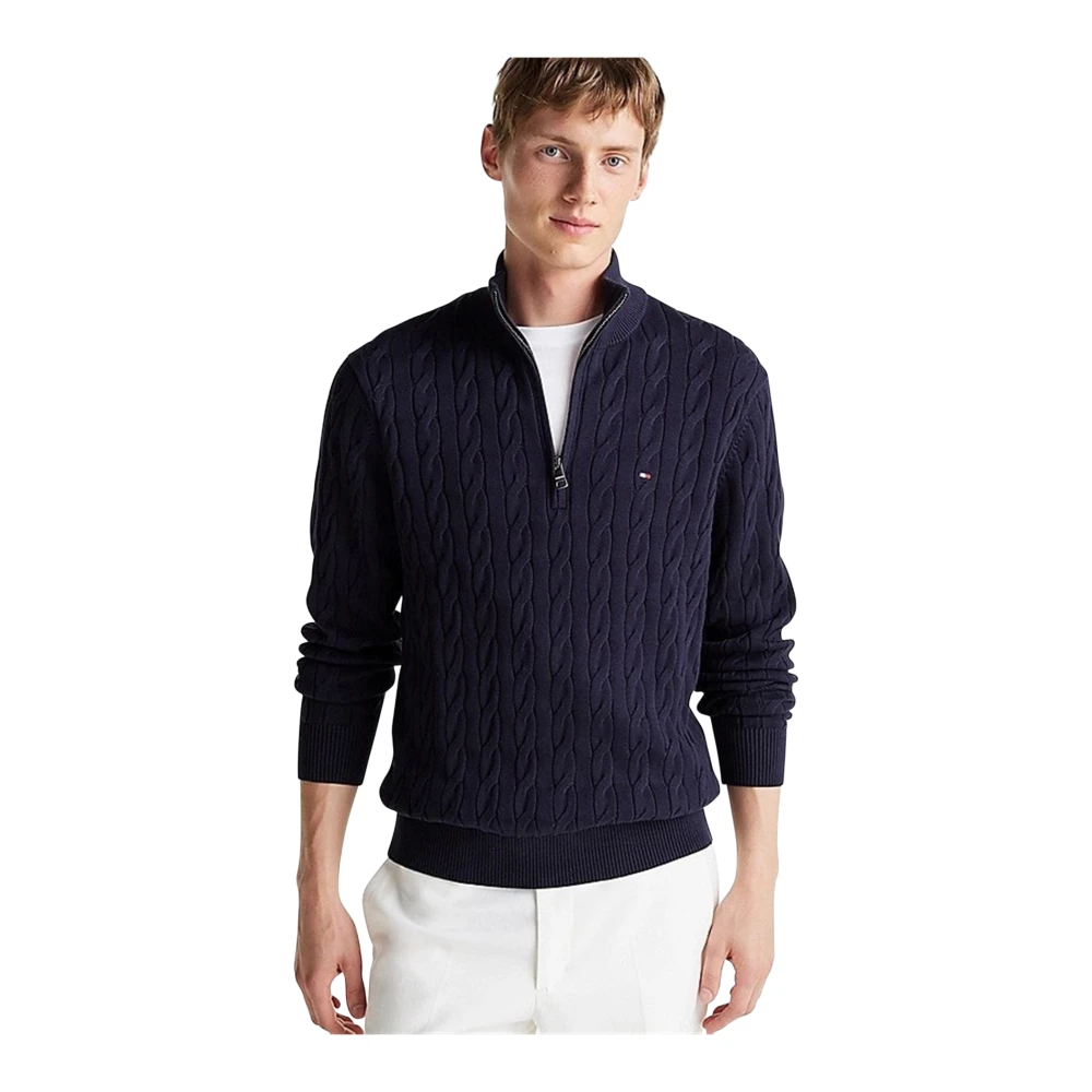 Tommy Hilfiger Donkerblauwe trui Blue Heren
