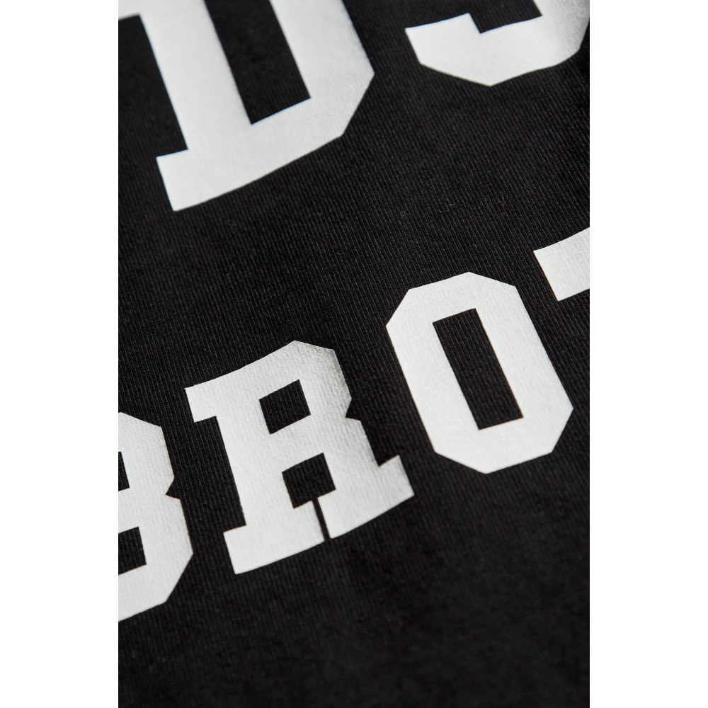 Dsquared2 T-shirt met logo Black Dames