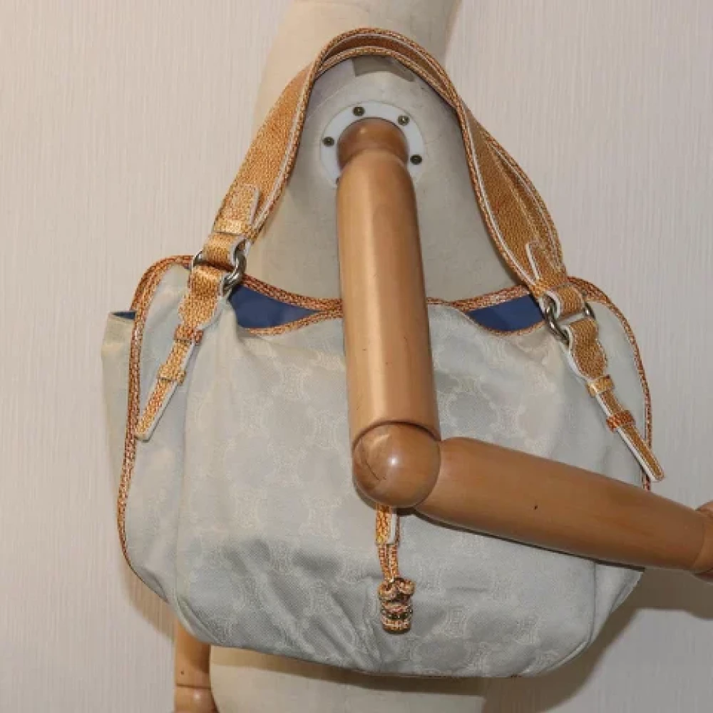 Celine Vintage Pre-owned Canvas celine-bags Gray Dames