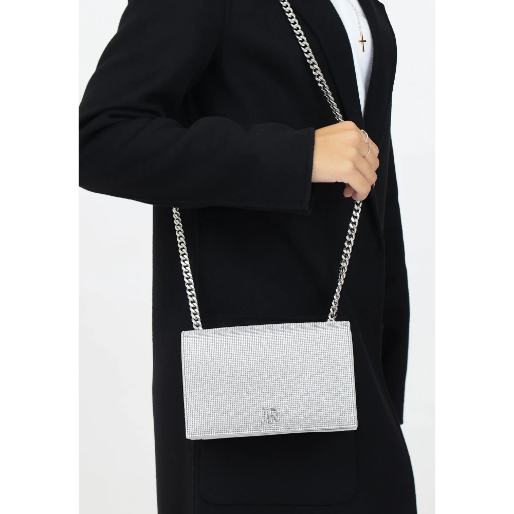 Richmond Zilveren Schoudertas met Strass Detail Gray Dames