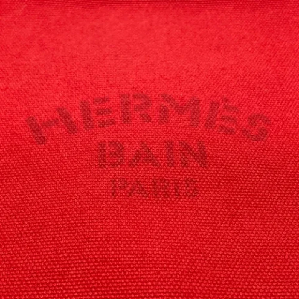 Hermès Vintage Pre-owned Cotton pouches Red Dames