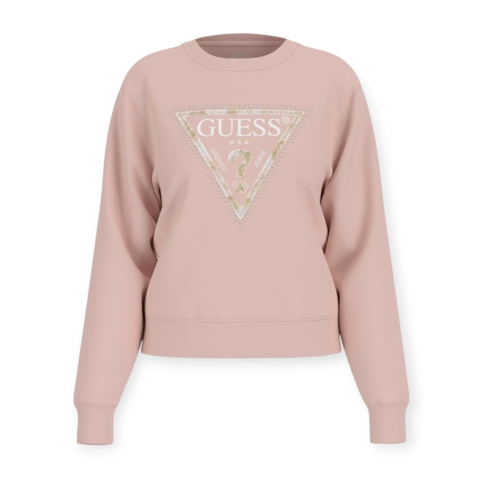 Guess Stijlvolle hoodies voor een trendy look Pink Dames