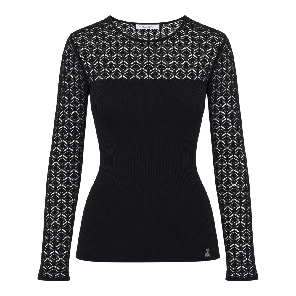 Patrizia Pepe Donna Nero Maglie, M, New,