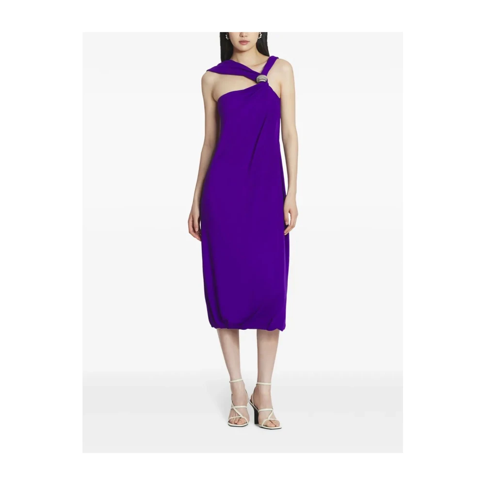 Lanvin Elegante Knoopjurk Purple Dames