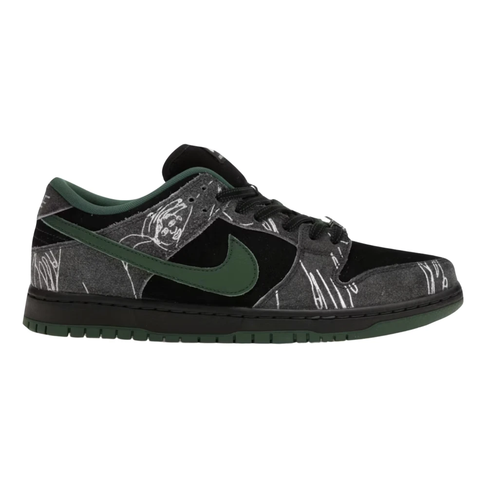 Nike There Skateboards x Nike SB Dunk Low Black, Herr