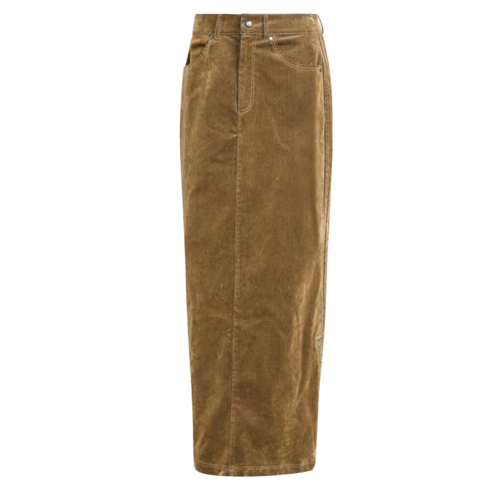 Adidas Brown Skateboarding, Female, M, Adibreak Brushed Twill Maxi Skirt